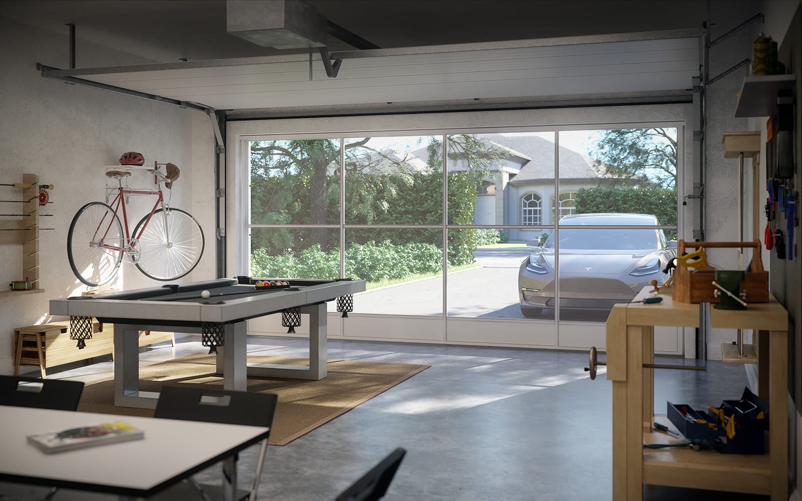 Garage Screen Doors in Houston, TX installed on a Houston-area home